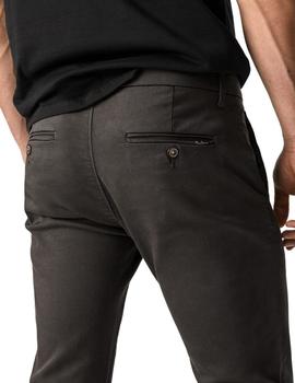 Pantalones Pepe Jeans James Slim Gris Para Hombre