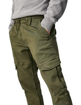 Pantalones Pepe Jeans Jared Verdes Para Hombre