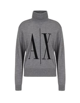 Jersey Armani Exchange Gris Para Mujer