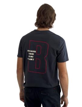Camiseta Ecoalf Andermatt Marino Para Hombre