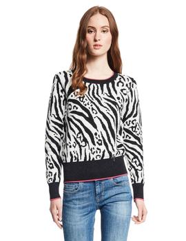 Jersey Gaudi Punto Animal Print Para Mujer