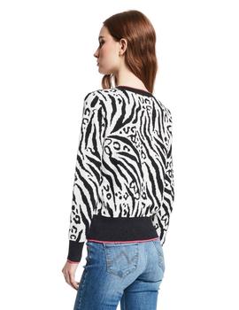 Jersey Gaudi Punto Animal Print Para Mujer