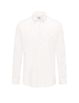 Camisa Hackett Oxford Slim Fit Blanca Para Hombre