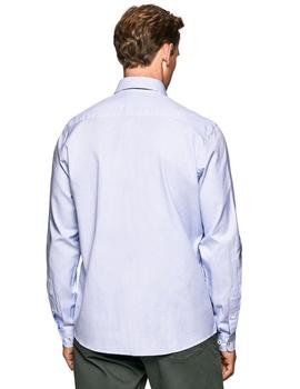 Camisa Hackett Vichy Azul Para Hombre