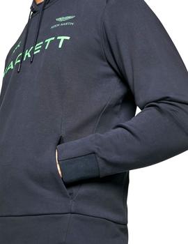 Sudadera Hackett Con Capucha Marino Para Hombre