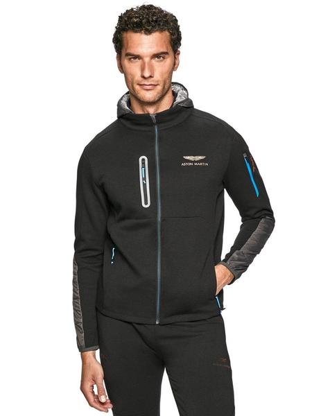 Simplificar Del Sur Día del Niño Sudadera Hackett AMR Negra Para Hombre