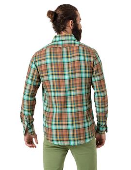 Camisa Altonadock Cuadros Verde Para Hombre