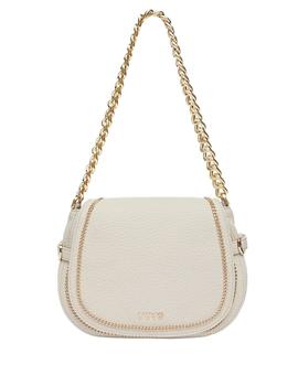 Bolso Liujo Blanco Cadena Dorada Para Mujer