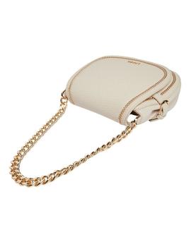 Bolso Liujo Blanco Cadena Dorada Para Mujer