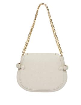 Bolso Liujo Blanco Cadena Dorada Para Mujer