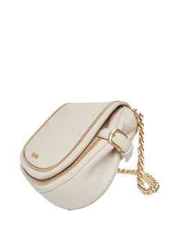 Bolso Liujo Blanco Cadena Dorada Para Mujer