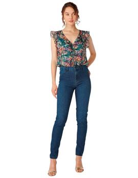 Pantalón Naf Naf Vaquero Tiro Alto Para Mujer