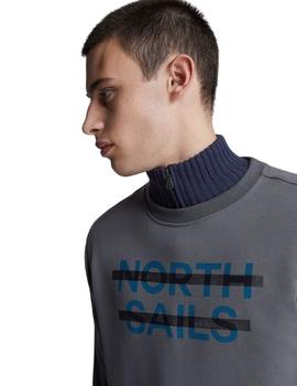 Sudadera North Sails Gris Para Hombre