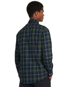 Camisa Barbour Cuadros Verde Para Hombre