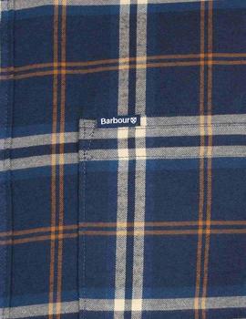 Camisa Barbour Cuadro Fantasía Azul Para Hombre