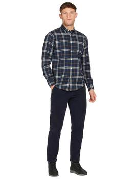 Camisa Barbour Cuadro Fantasía Azul Para Hombre