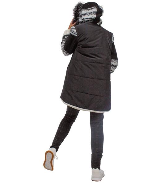 Supply & demand fur online reversible longline parka jacket