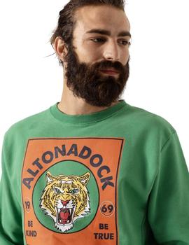 Sudadera Altonadock Verde Para Hombre