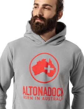 Sudadera Altonadock Gris Logo Para Hombre