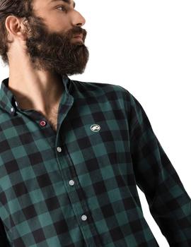 Camisa Altonadock Cuadros Verde Para Hombre