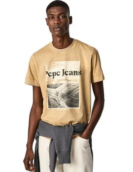 Camiseta Pepe Jeans Yann Beige Para Hombre