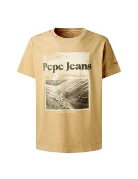 Camiseta Pepe Jeans Yann Beige Para Hombre