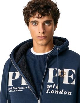 Sudadera Pepe Jeans Ludwing Marino Para Hombre