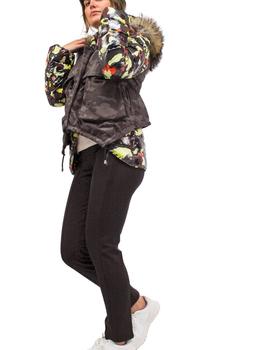 Parka Flo - Clo Color Estampado Militar Para Mujer