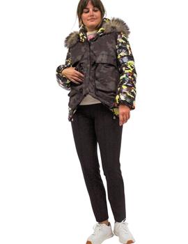 Parka Flo - Clo Color Estampado Militar Para Mujer