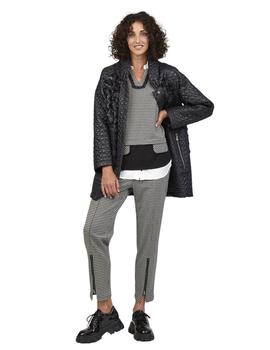 Chaqueton Mercedes De Miguel Combinado Negro Para Mujer