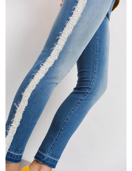 Denim Con Lateral de Alba Conde para mujer