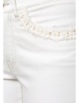 Pantalón Blanco Elástico de Alba Conde para mujer
