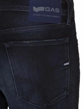 Pantalón Gas Jeans Vaquero Muy Oscuro Para Hombre