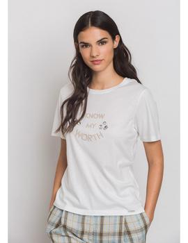 Camiseta De Punto Crudo de Alba Conde para mujer.