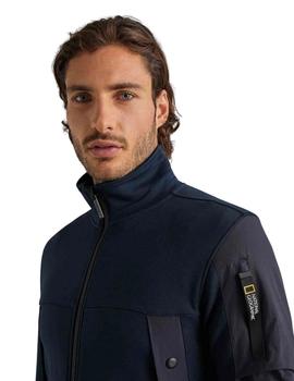 Chaqueta National Geographic Marino Cremallera Para Hombre