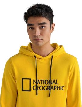 Sudadera National Geographic Amarillo Bordada