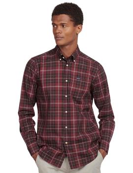 Camisa Barbour Cuadros Roja Para Hombre