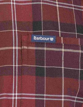 Camisa Barbour Cuadros Roja Para Hombre