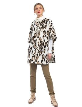 Chaquetón Alba Conde Natural Animal Print Para Mujer