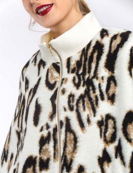 Chaquetón Alba Conde Natural Animal Print Para Mujer