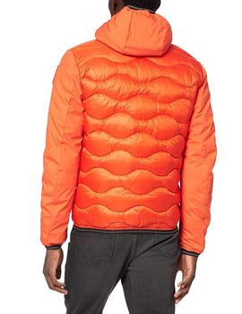 Plumífero Blauer Verde Herman Naranja Combinado Para Hombre