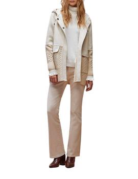 Chaqueta Javier Simorra Combinada Beige Para Mujer