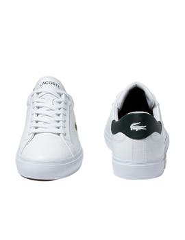 Zapatillas Lacoste Blancas Clásicas Para Hombre