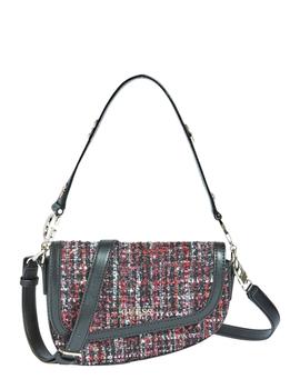 Bolso Guess Bandolera de Tweed Para Mujer