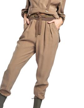 Pantalón Alba Conde Camel Jogger Para Mujer