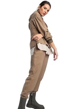 Pantalón Alba Conde Camel Jogger Para Mujer