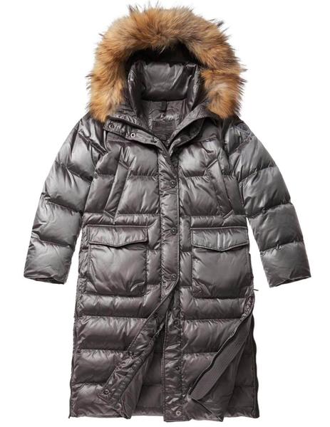 Anorak plumas largo mujer top