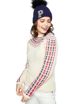 Jersey Highly Preppy Greca Crudo Para Mujer