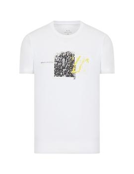 Camiseta Armani Exchange New York Blanca Para Hombre