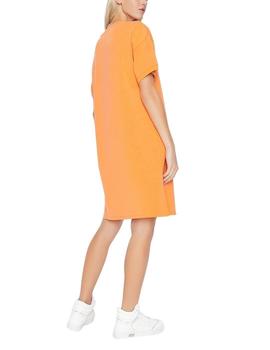 Vestido Armani Exchange Camiseta Naranja Para Mujer